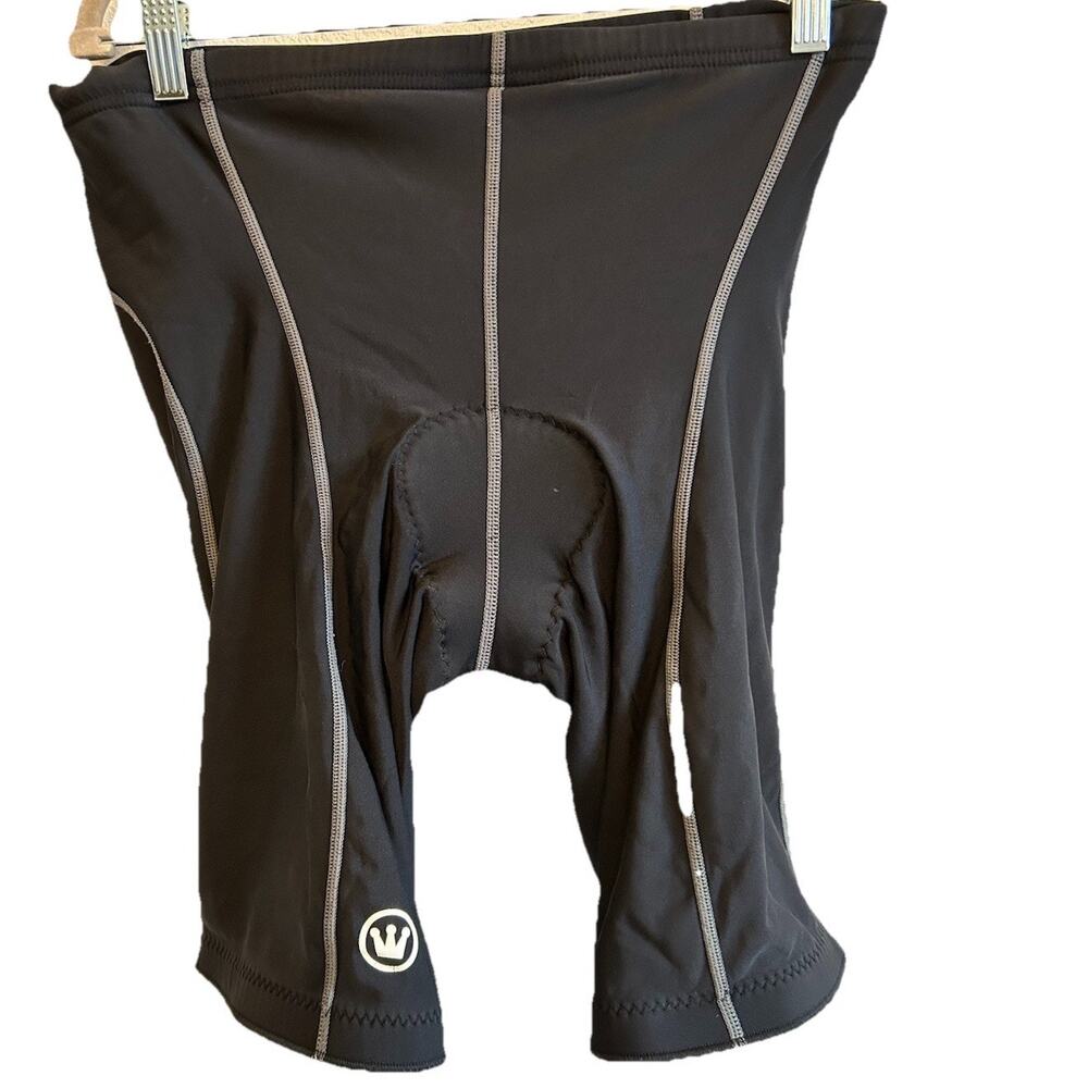 Padded Cycling Shorts Men's Large Black Athletic Stretch Nylon Blend Canari Bike